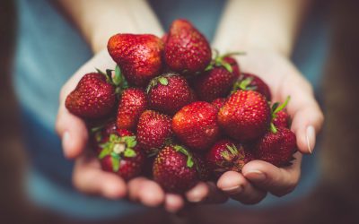 Delicious and healthy take on Strawberry Santas